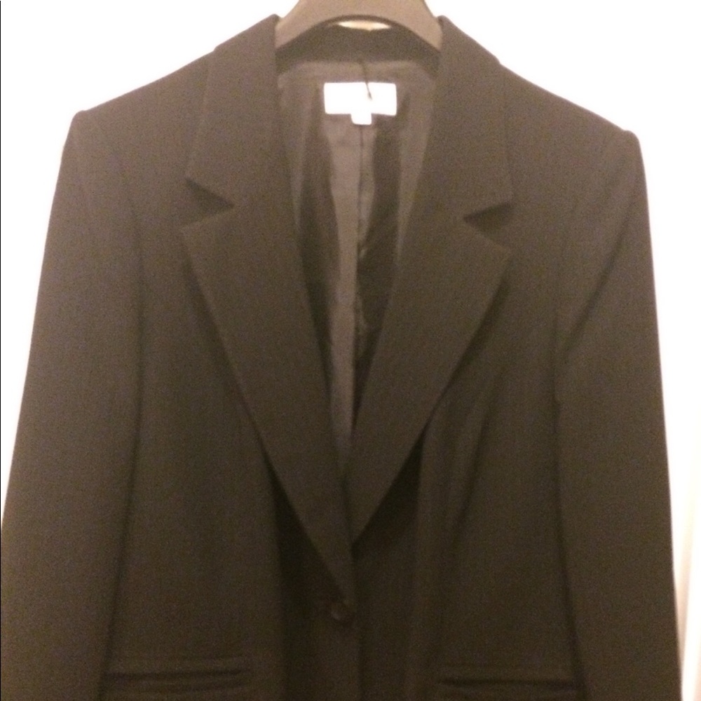 Le Suit Pinstripe Jacket Size 22